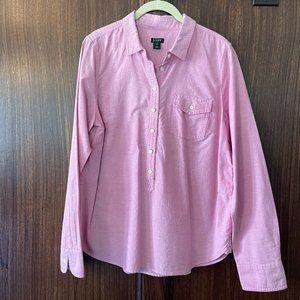 J.Crew Pink Women's Button Down - Size Medium